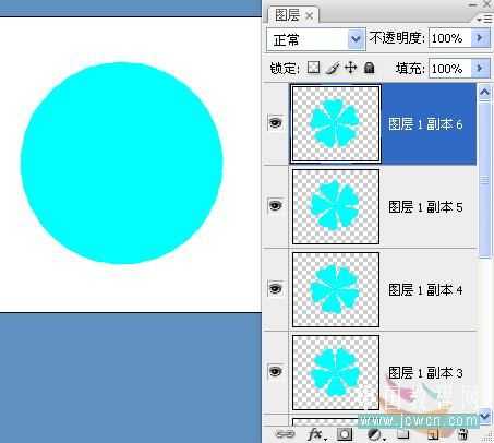 PS实例:制作旋转和缩放的花动画特效