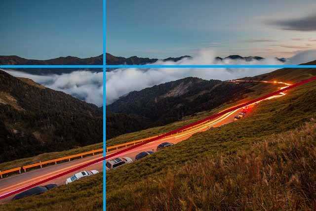 拍照技巧 风景摄影中的三分法与井字构图