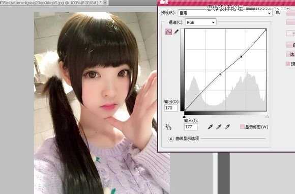 使用Photoshop结合SAI把甜美女孩转手绘效果的方法