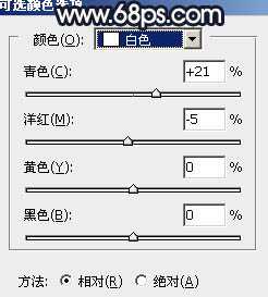 Photoshop调制出昏暗的秋季暖色长凳边的人物图片