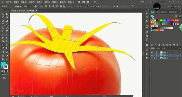 ai怎么绘制逼真的番茄? ai西红柿的画法