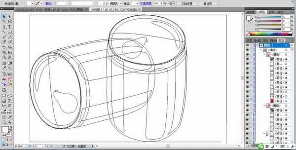 ai怎么绘制立体的易拉罐素材?