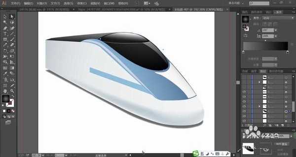ai怎么画高铁图标? ai列车头图片的画法
